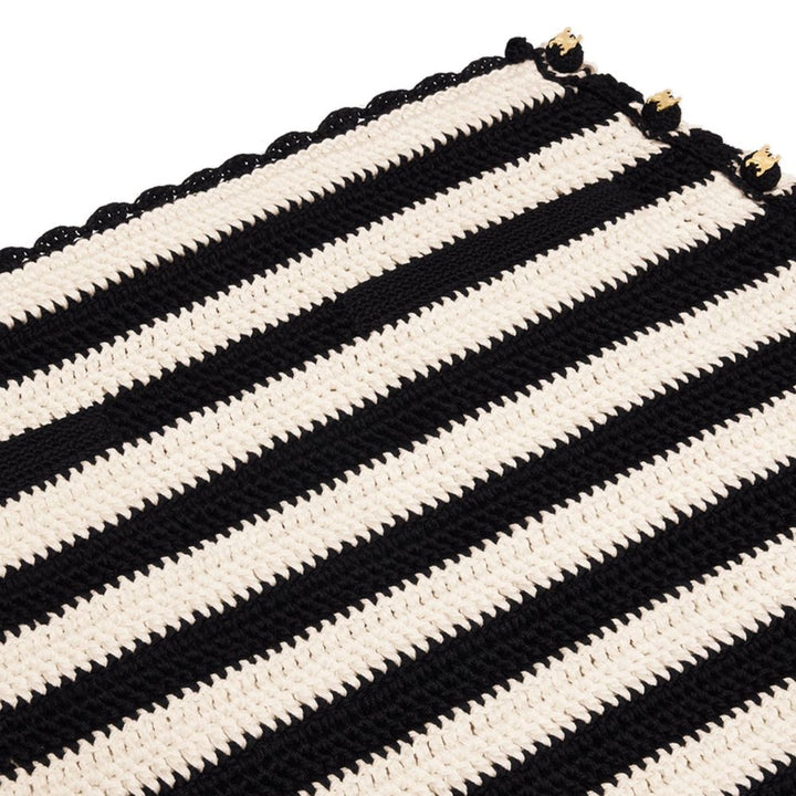 Celine Black Cotton Mini Skirt