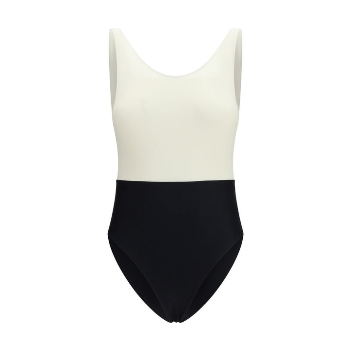 Ami Paris Multicolor Polyamide One-Piece Swimsuit