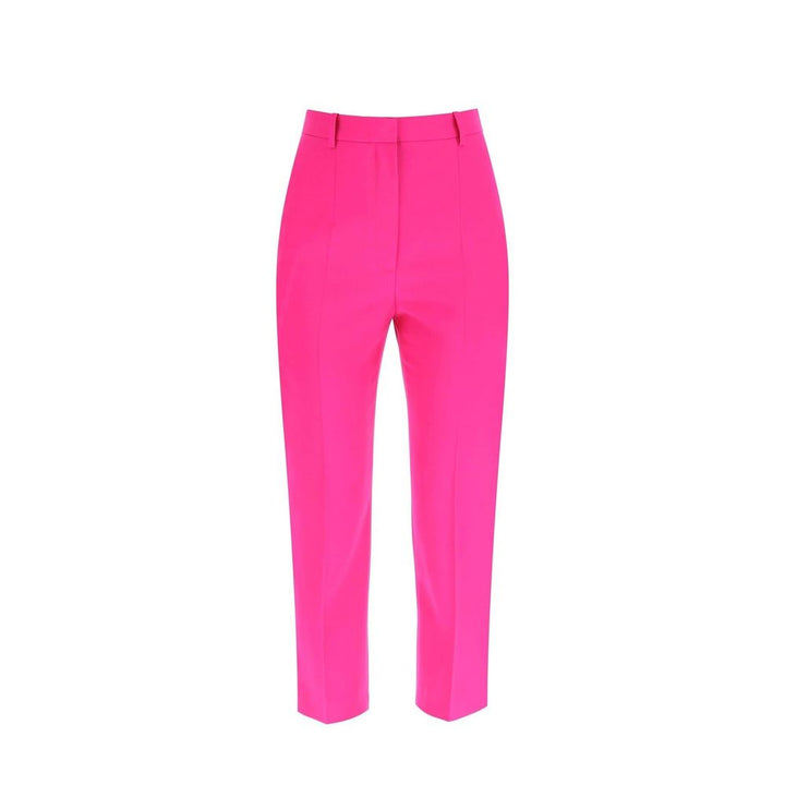 Alexander McQueen Multicolor Wool Cropped Pants