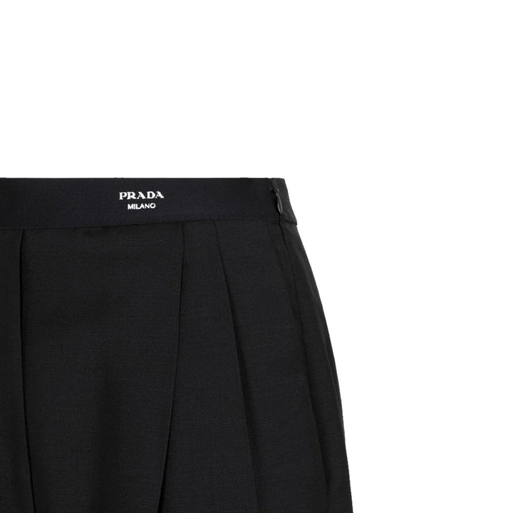 Prada Black Mohair Casual Pants