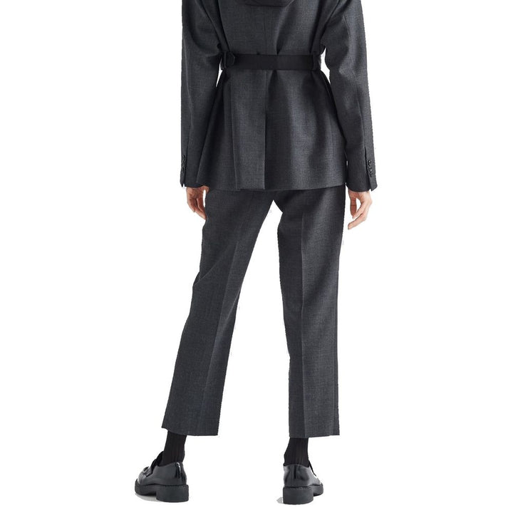 Prada Gray Virgin Wool Pants