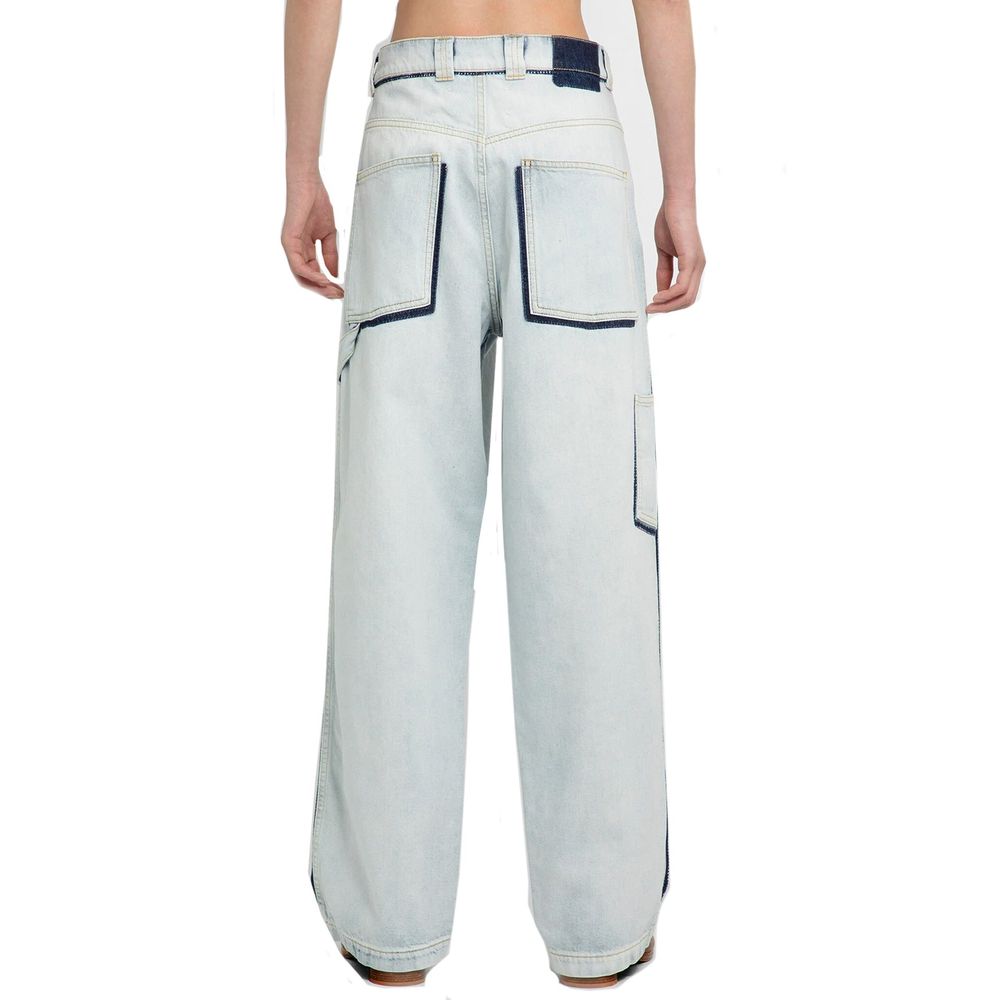 Maison Margiela Blue Cotton Jeans Denim