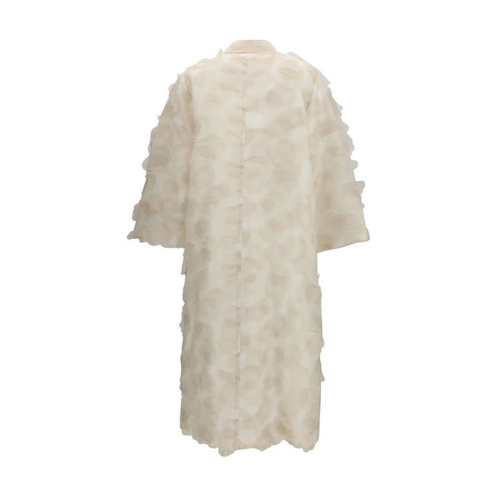 Max Mara Beige Silk Coat