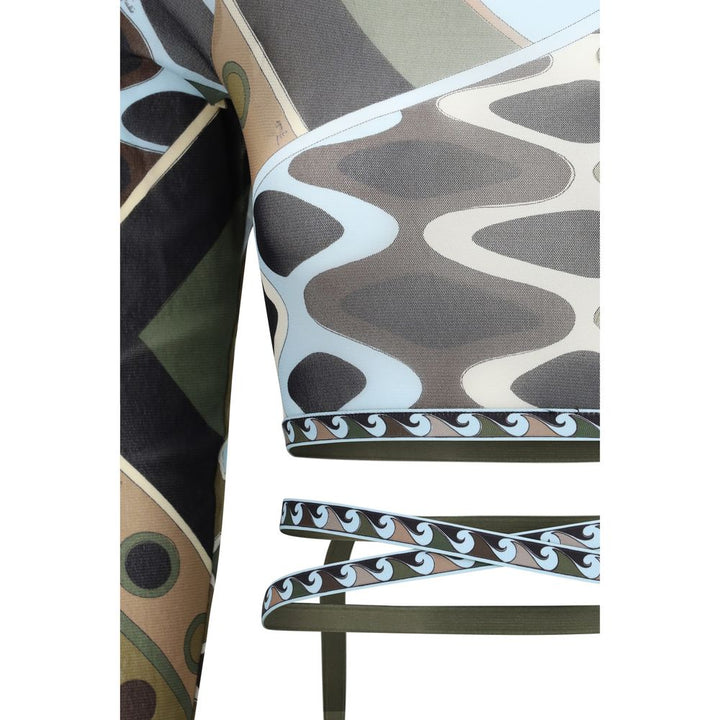 Emilio Pucci Bicolor Polyamide Pattern Shirt