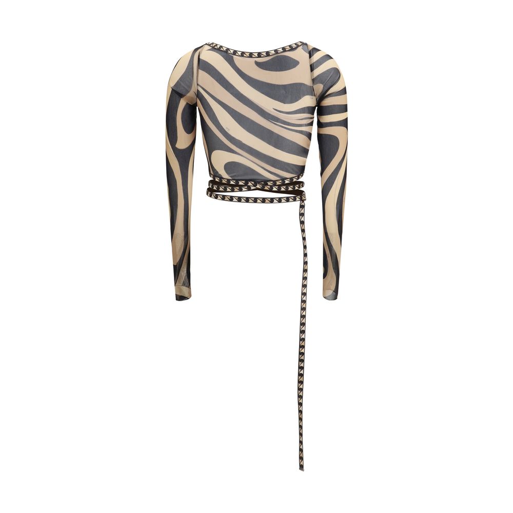 Emilio Pucci Beige Polyamide Pattern Shirt