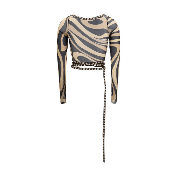 Emilio Pucci Beige Polyamide Pattern Shirt