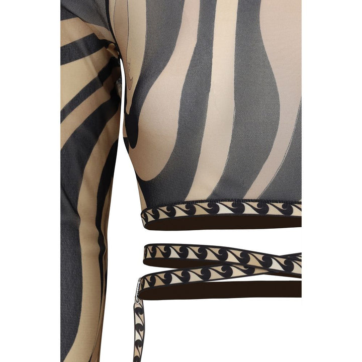 Emilio Pucci Beige Polyamide Pattern Shirt