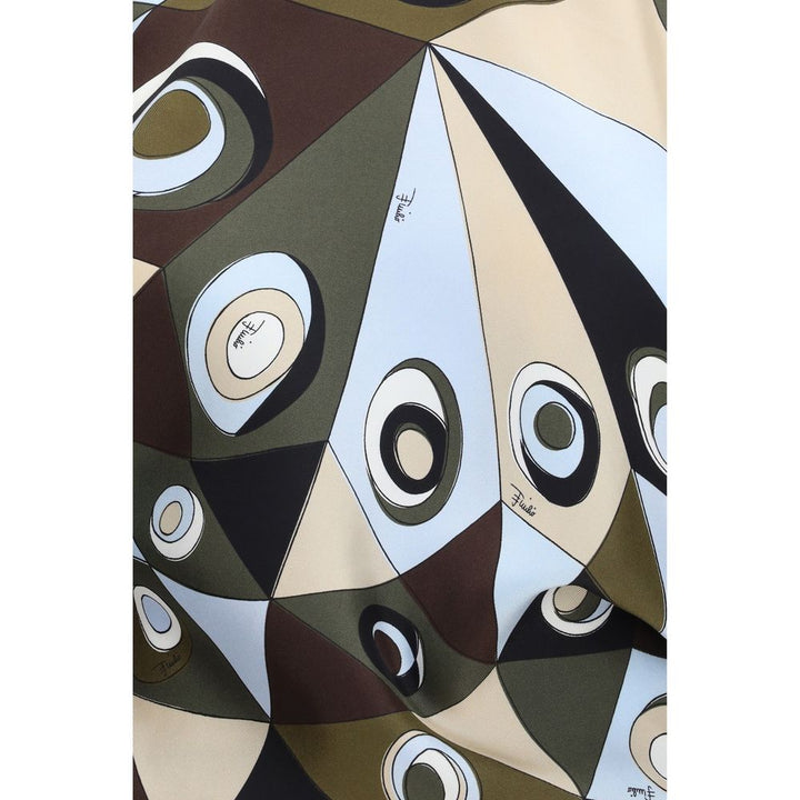 Emilio Pucci Bicolor Silk Pattern Shirt