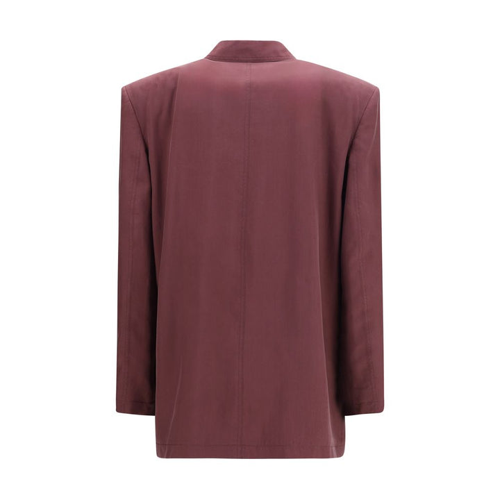 Saint Laurent Purple Silk Blazer