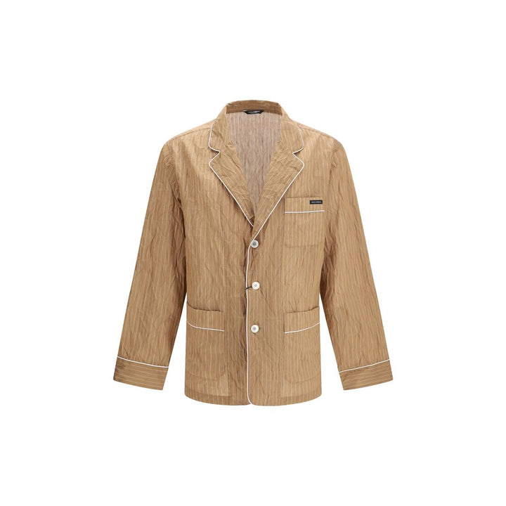 Dolce & Gabbana Beige Linen Robe