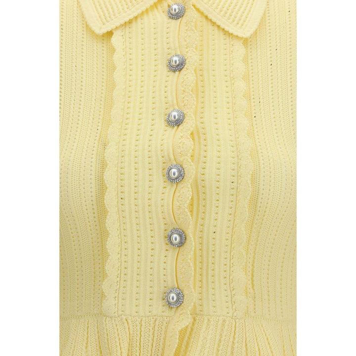 Self-Portrait Bicolor Viscose Cardigan