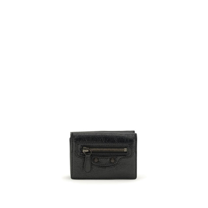 Balenciaga Black Lamb Ovis Aries Aries Wallet