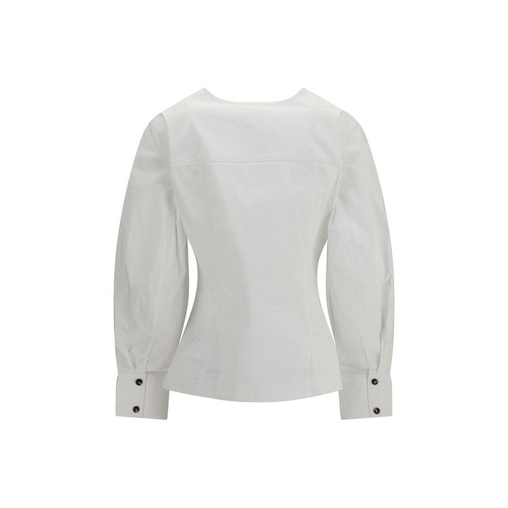 Ganni White Cotton Shirt