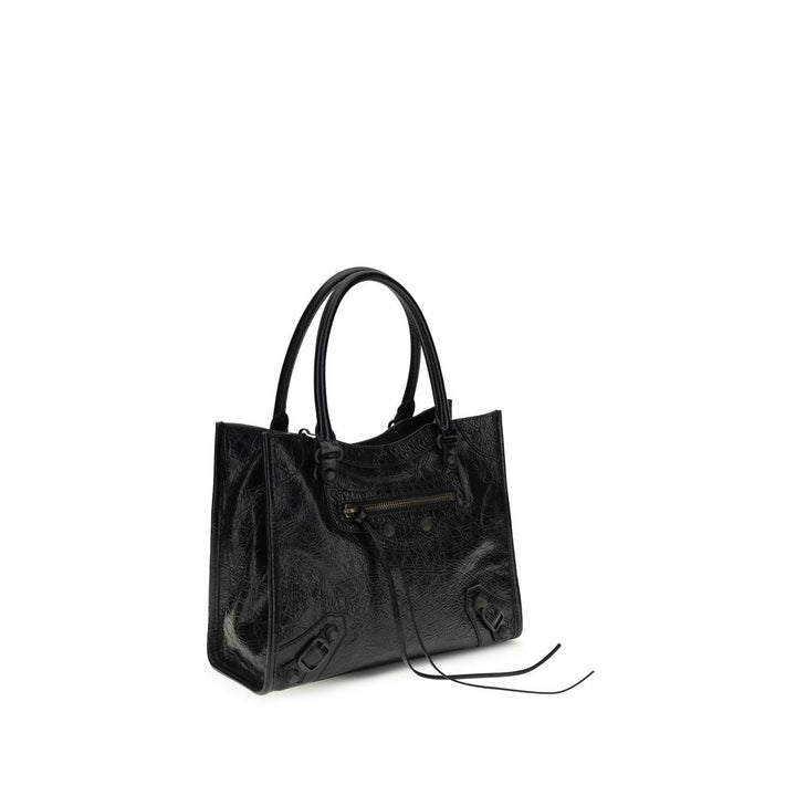 Balenciaga Black Lamb Ovis Aries Aries Shoulder Bag