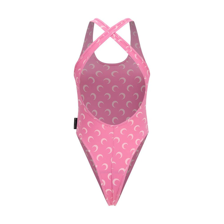 Marine Serre Multicolor Polyamide One-Piece Swimsuit