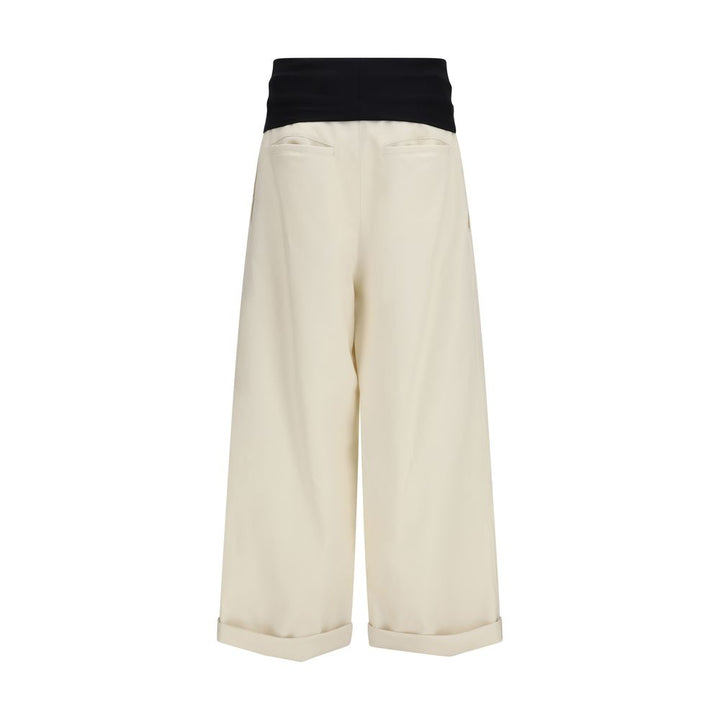 Darkpark Beige Cotton Casual Pants