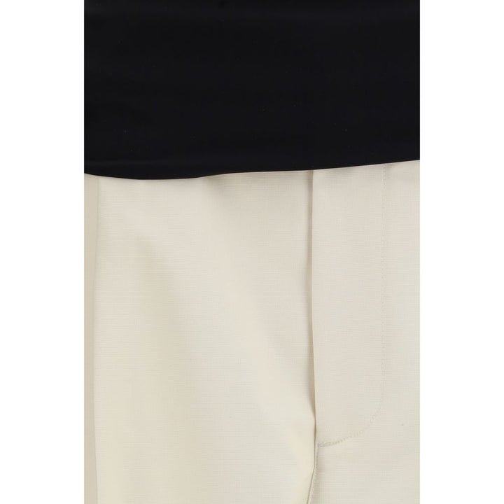 Darkpark Beige Cotton Casual Pants