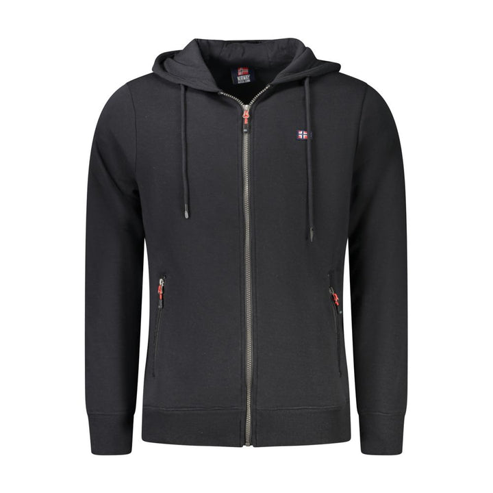 Norway 1963 Black Cotton Men's Hooded Sweatshirt