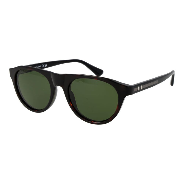 Web Brown Plastic Sunglasses
