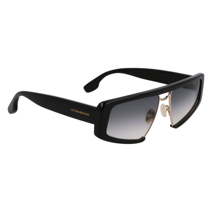 Victoria Beckham Black Metal & Plastic Sunglasses