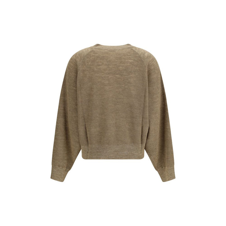 Brunello Cucinelli Beige Linen Cardigan