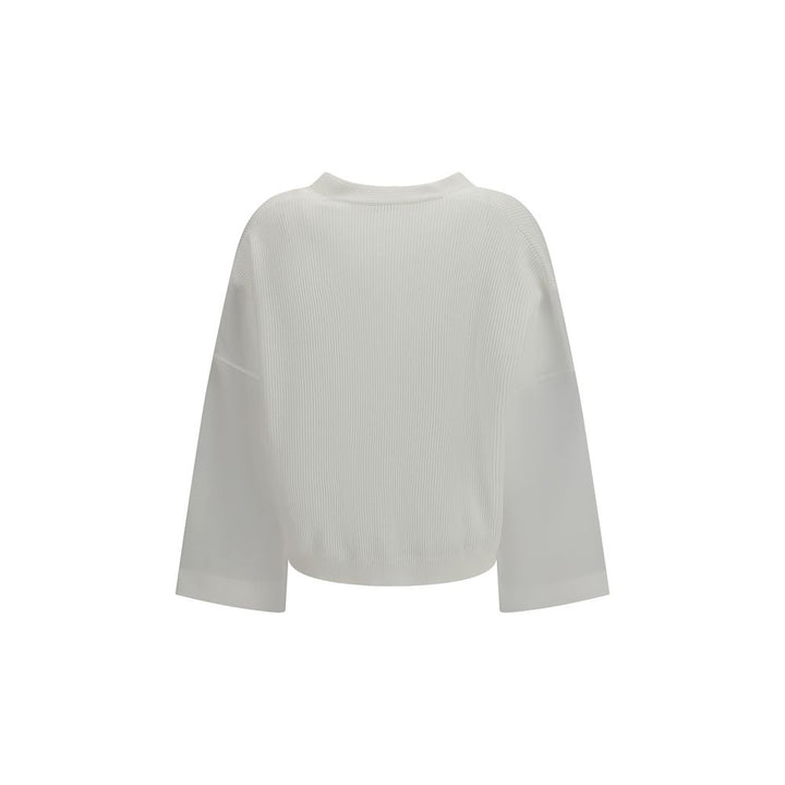 Brunello Cucinelli White Cotton Cardigan