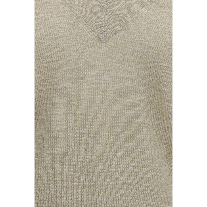 Brunello Cucinelli Beige Linen Sweatshirt