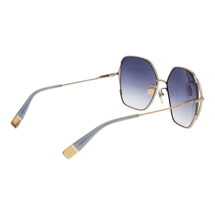 Furla Gold Stainless Steel Sunglasses
