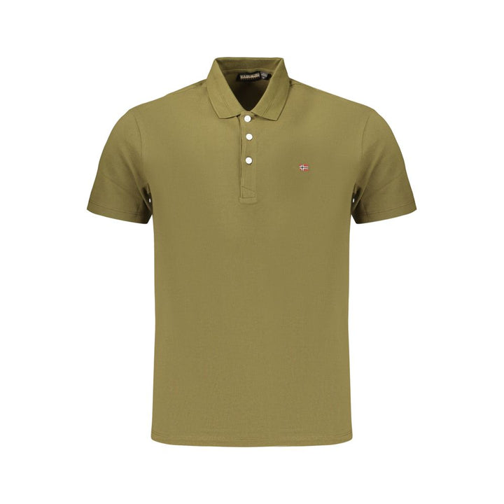 Napapijri Green Cotton Men's Polo Shirt