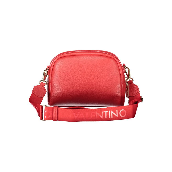 Mario Valentino Rosso Polyurethane Women's Bag with Adjustable Shoulder Strap