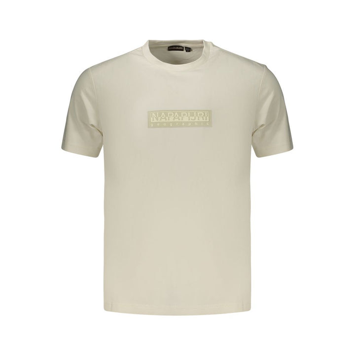 Napapijri White Cotton Men's T-Shirt