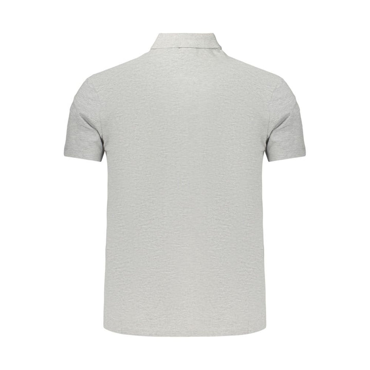 Napapijri Gray Cotton Men's Polo Shirt
