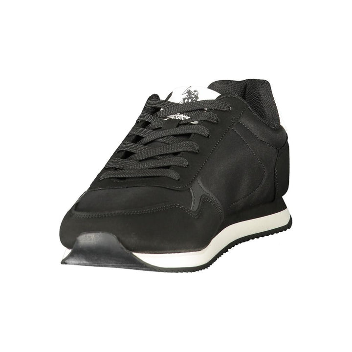 U.S. POLO ASSN. Black Polyurethane Men's Sneaker