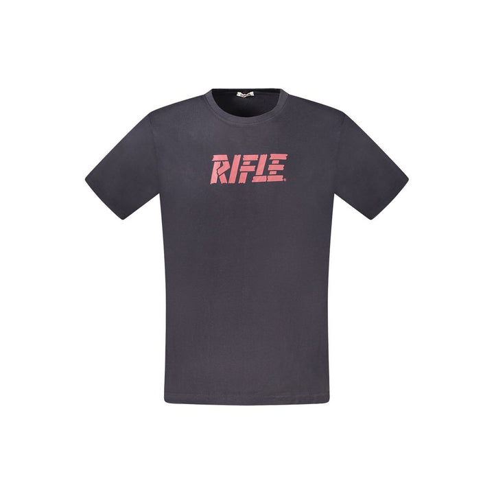 Rifle Blue Cotton Men's T-Shirt