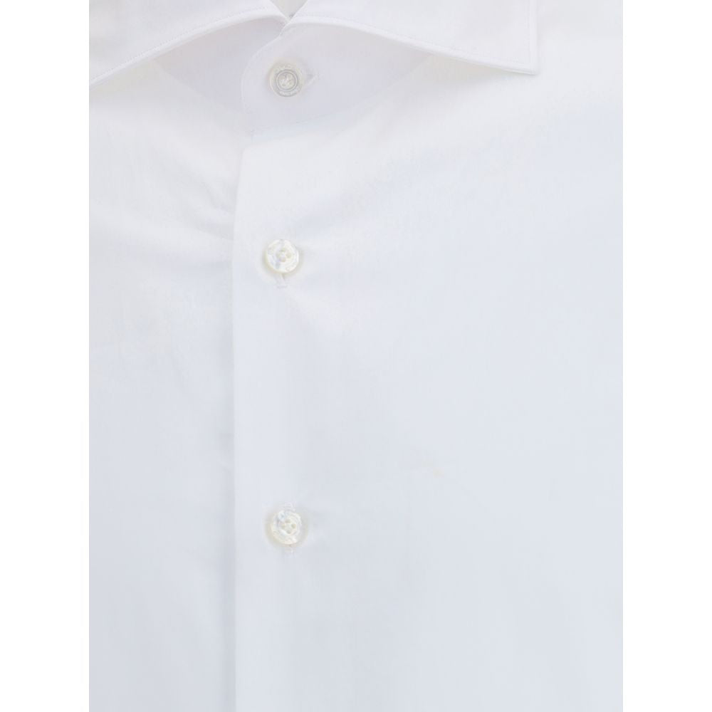 Finamore White Cotton Shirt