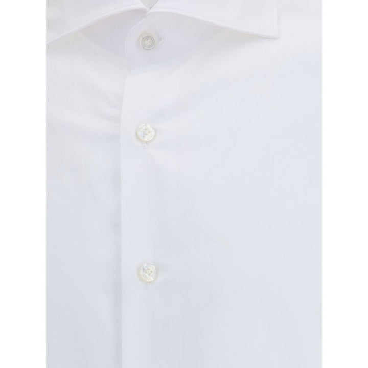 Finamore White Cotton Shirt