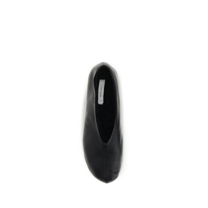 The Row Black Lamb Ovis Aries Aries Ballet Flats