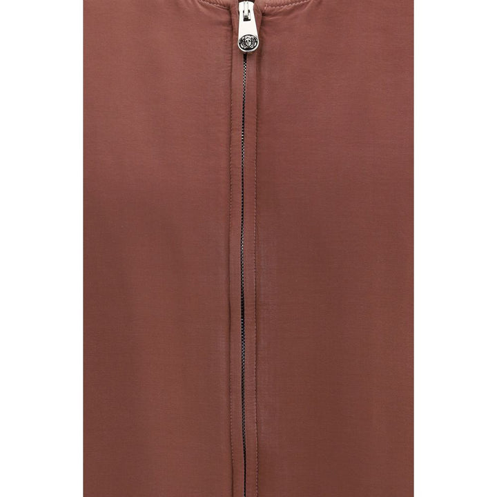 Versace Bordeaux Silk Bomber