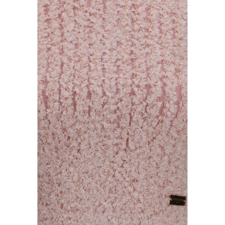 Balmain Multicolor Viscose Sleeveles T-Shirt