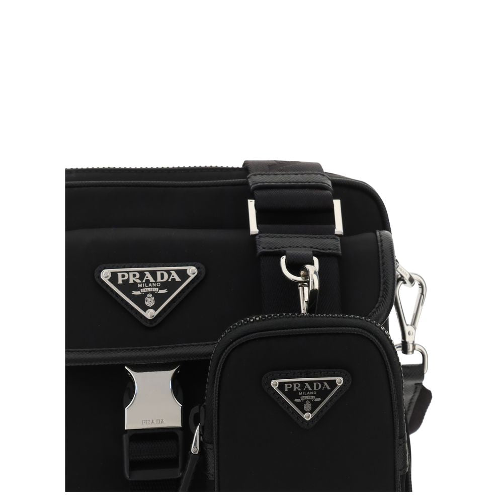 Prada Black Recycled Polyamide Shoulder Bag