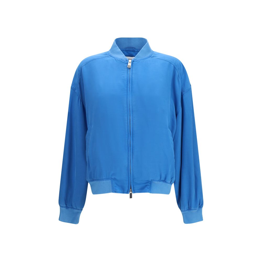 Versace Blue Silk Clothing