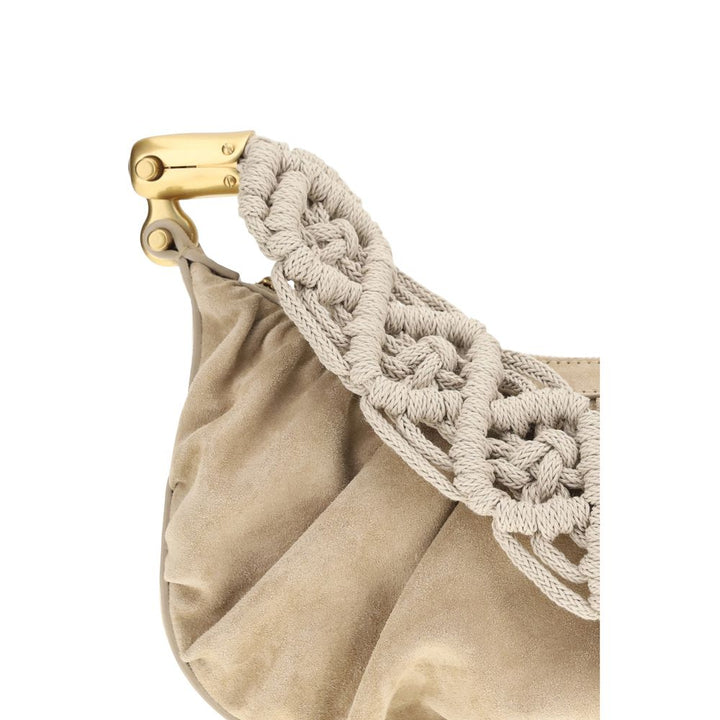 Balmain Beige Fabric Shoulder Bag