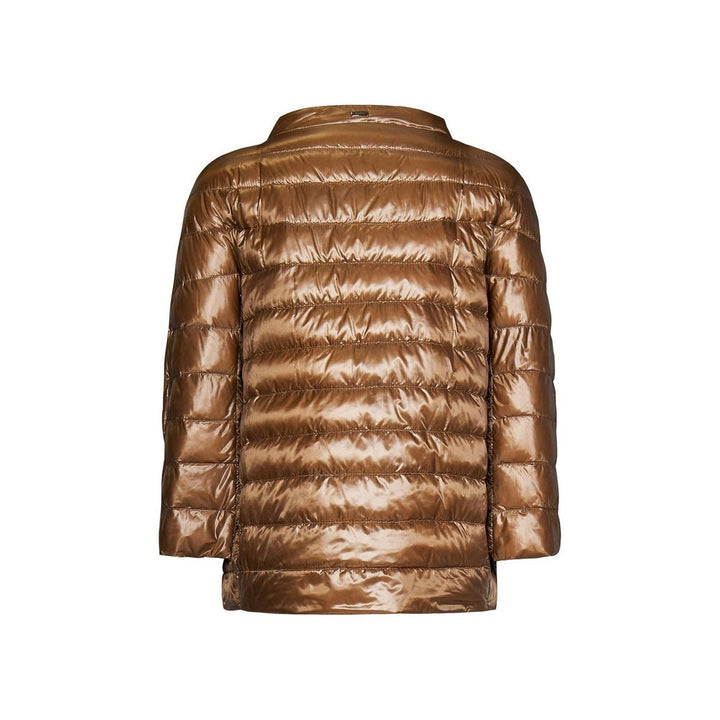 Herno Brown Polyamide Coat