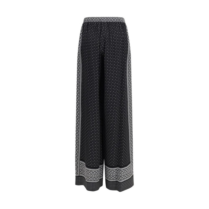 Ermanno Scervino Black Silk Casual Pants