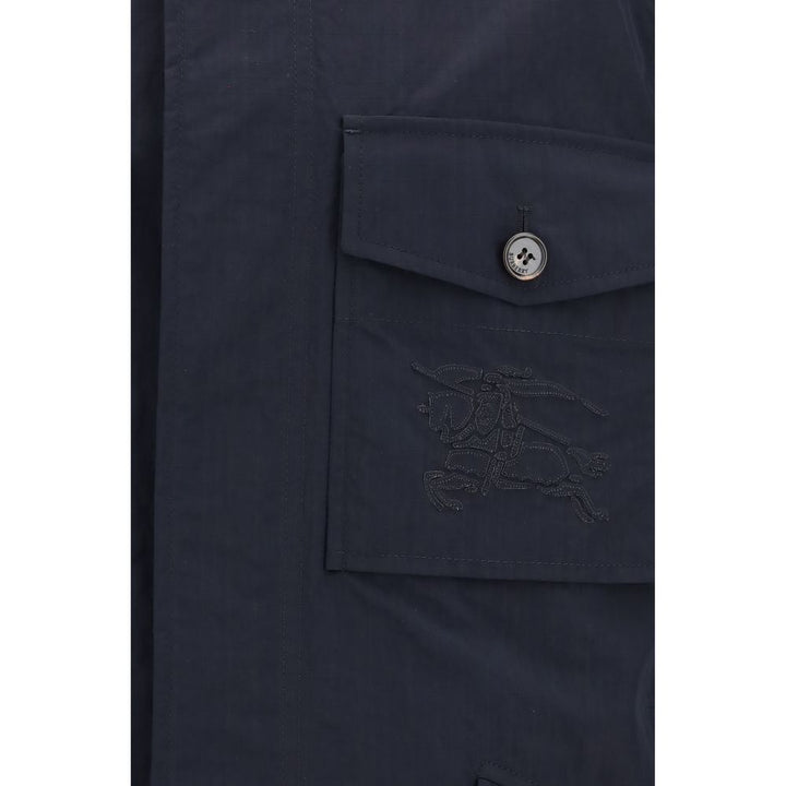 Burberry Blue Polyamide Coat