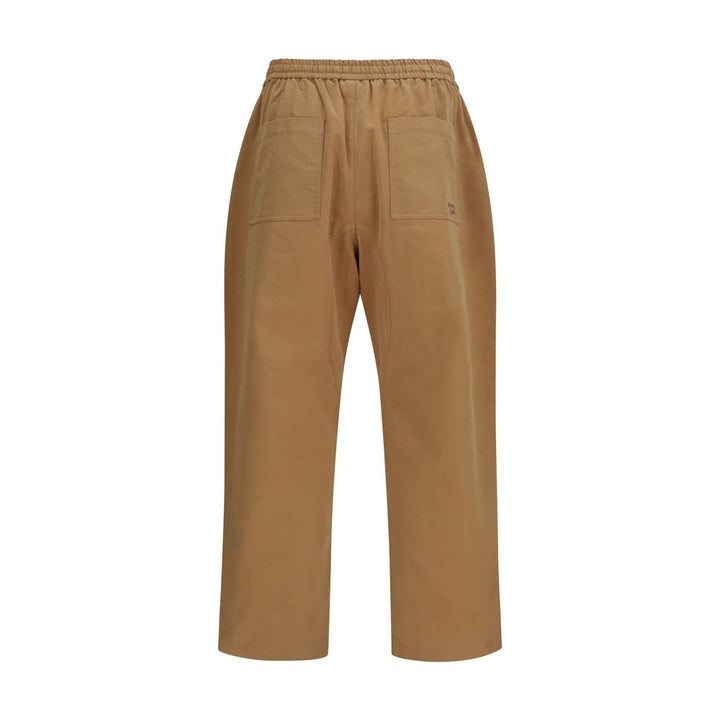 Maison Kitsuné Beige Cotton Casual Pants