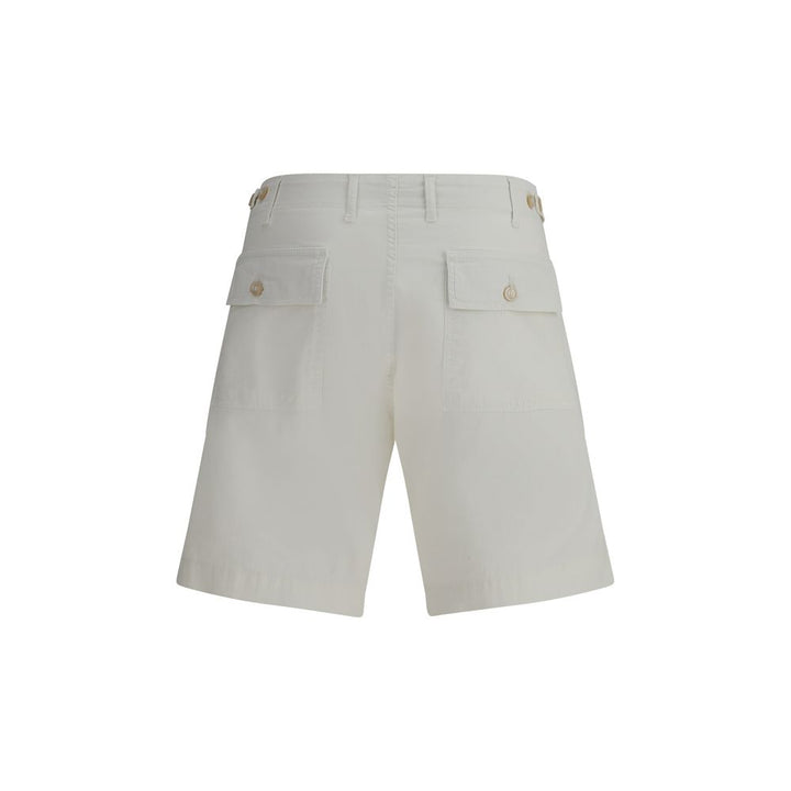 Cruna Beige Cotton Bermuda Shorts