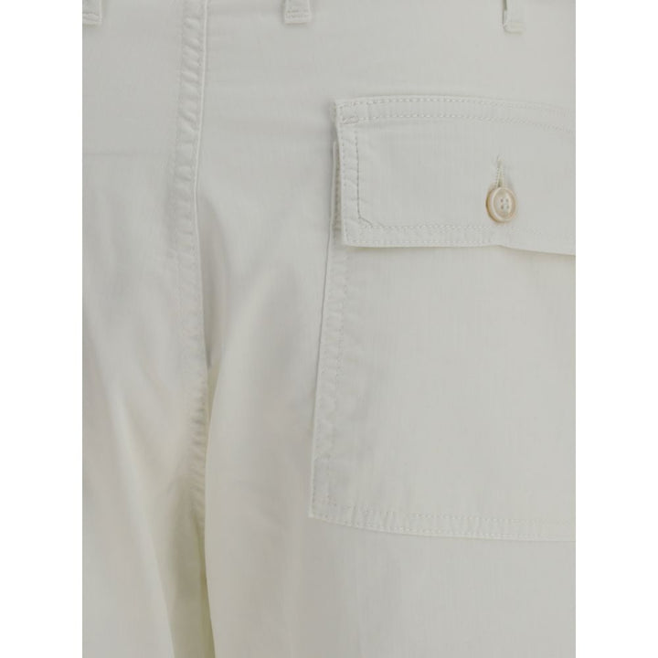 Cruna Beige Cotton Bermuda Shorts