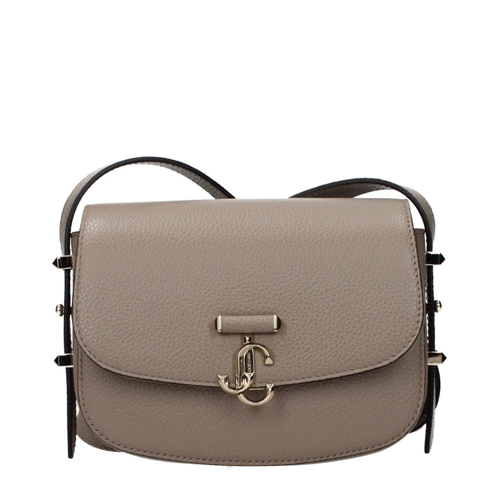 Jimmy Choo Gray Leather Crossbody Bag