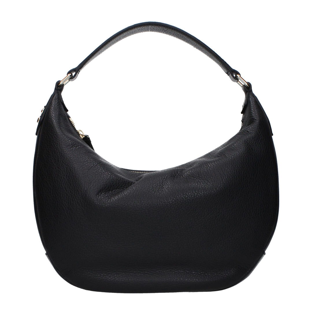 Jimmy Choo Black Leather Shoulder Bag